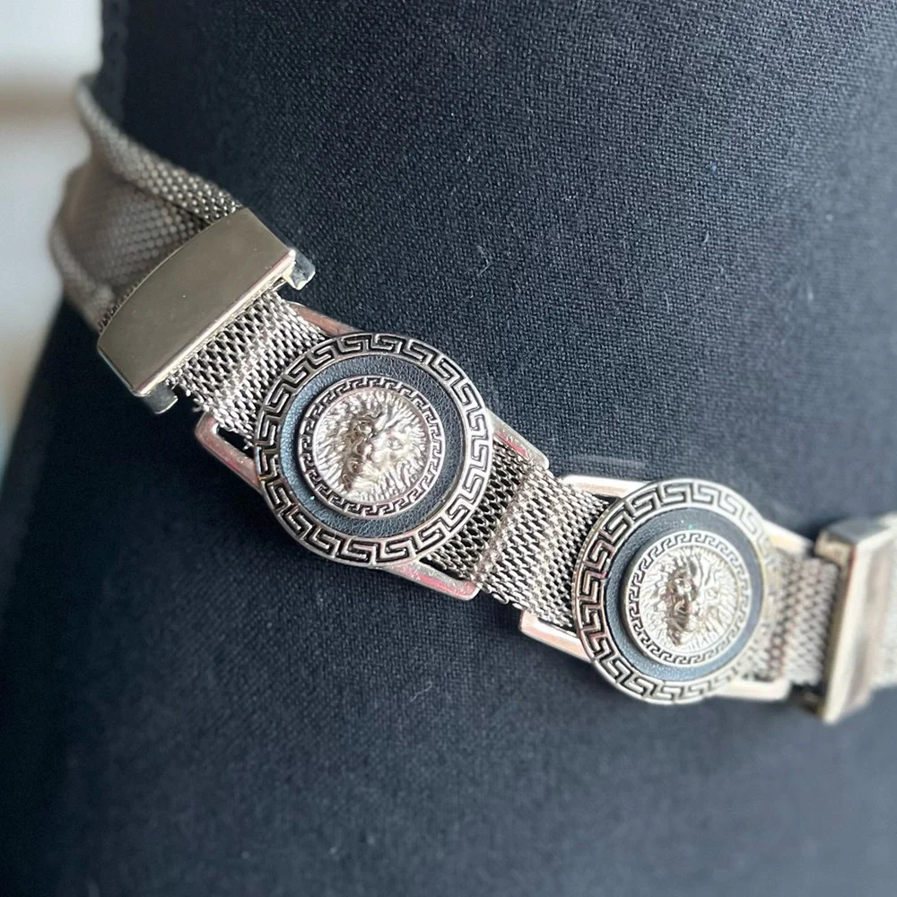 Vintage Versace silver belt